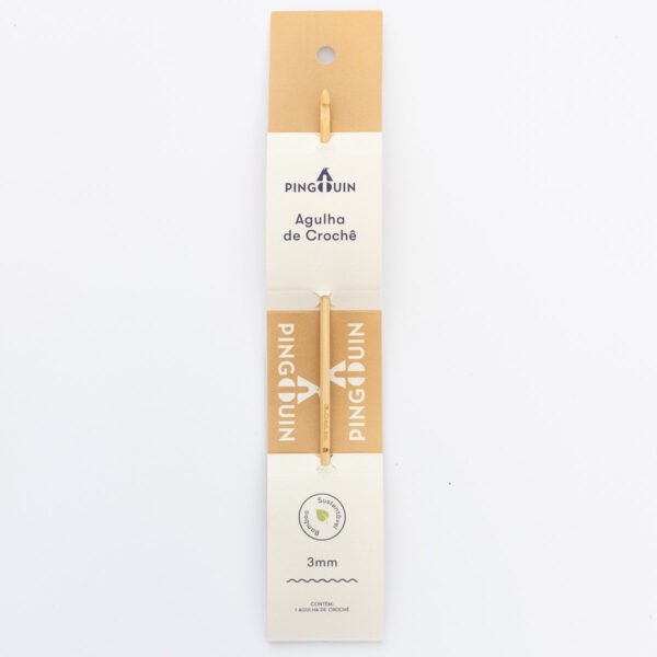 Agulha para crochê em Bambu - Pingouin 3,0 mm