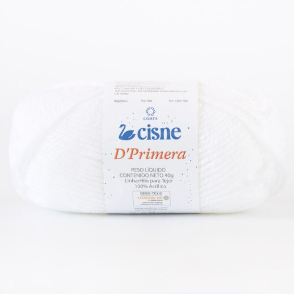 Fio D' Primera Cisne 40g Branco 000B