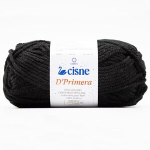 Fio D' Primera Cisne 40g Preto 0000N