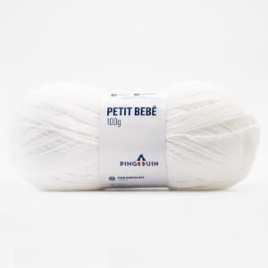 Lã Petit Bebe Pingouin 100g Branco 0002