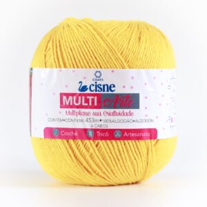 Barbante Cisne Multiarte 453m - 6 fios Amarelo 00291