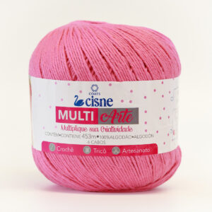 Barbante Cisne Multiarte 453m - 6 fios Rosa Pink 00063