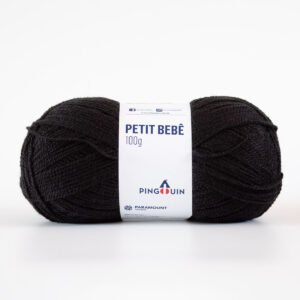 Lã Petit Bebe Pingouin 100g Preto 100