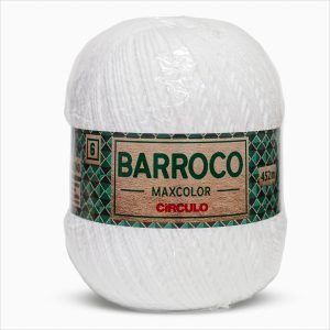 Barbante Barroco Maxcolor  6 - 400g 8001 - Branco