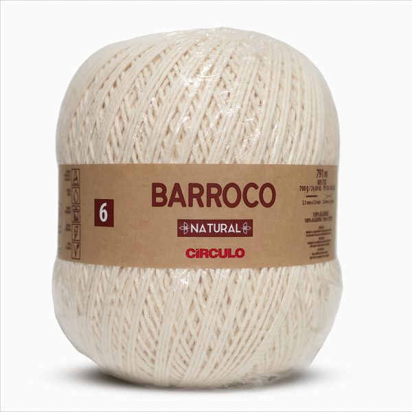 Barbante Barroco Natural 6 - 700g