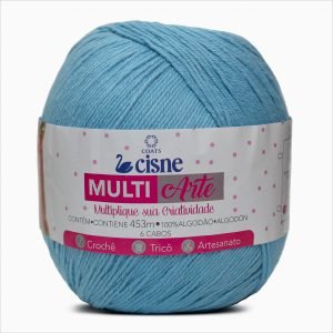 Barbante Cisne Multiarte 453m - 6 fios Azul Candy 01039