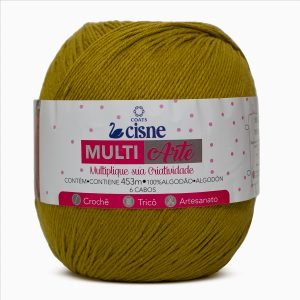 Barbante Cisne Multiarte 453m - 6 fios Verde Pasto 00281