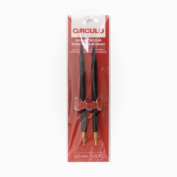 Agulha circular intercambiável Ébano 6,0 mm